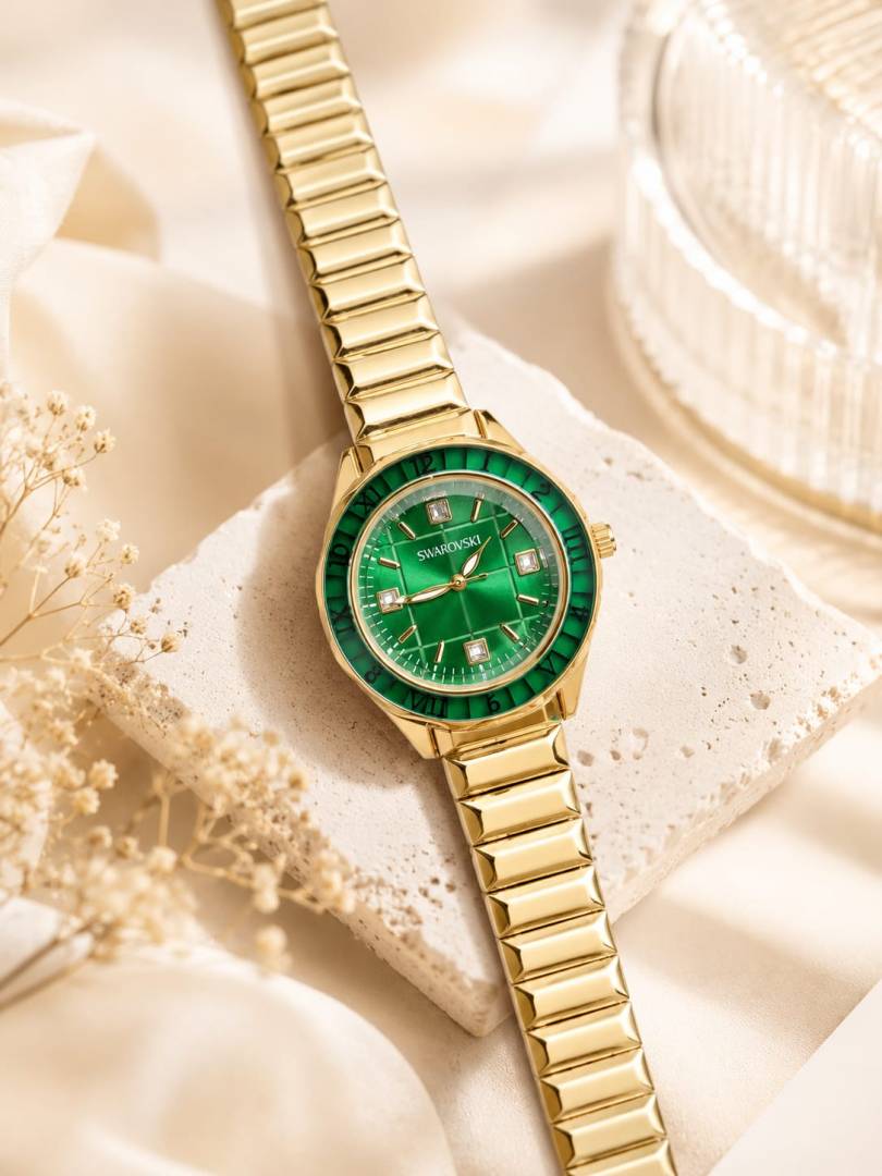 Swarovski Dextera Crystal Gold-Green