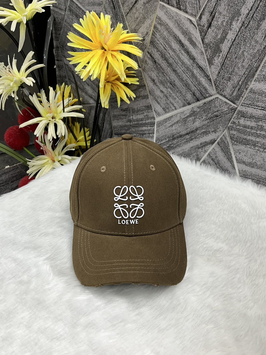 Loewe Brown Front Logo Premium Unisex Cap (With Safety Box)
