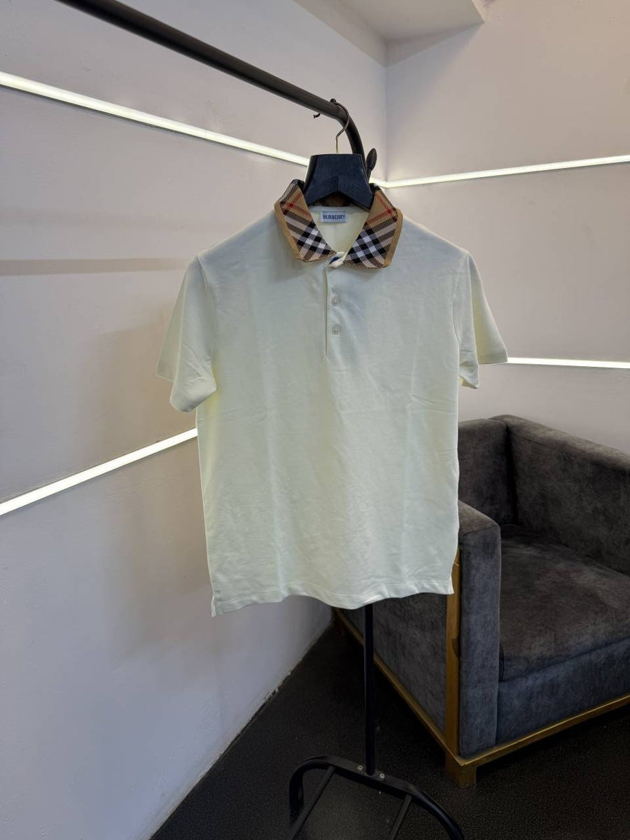 Burberry imported polo tshirt cream