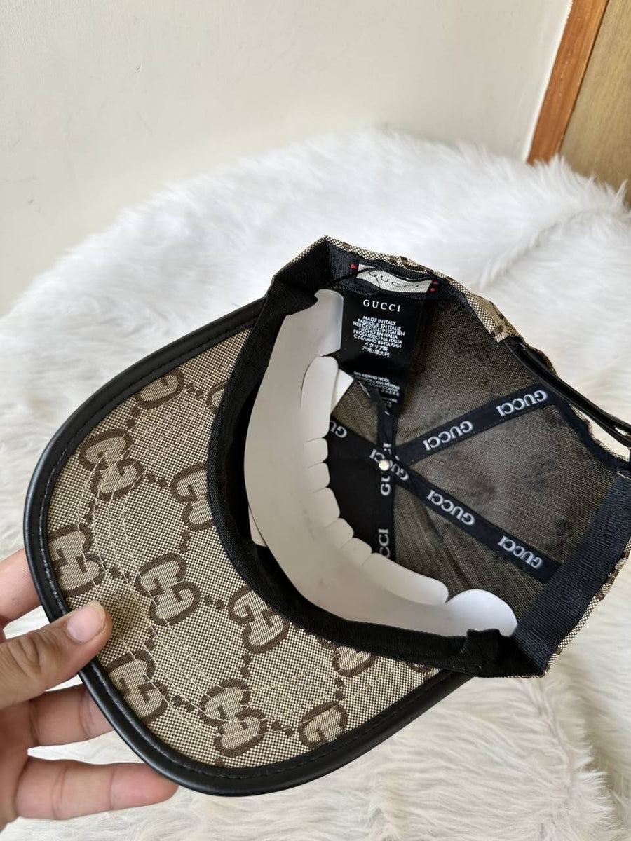 Gucci_GG_Small_Monogram_Dustee_Brown_Premium_Unisex_Cap_With_Safety_Box