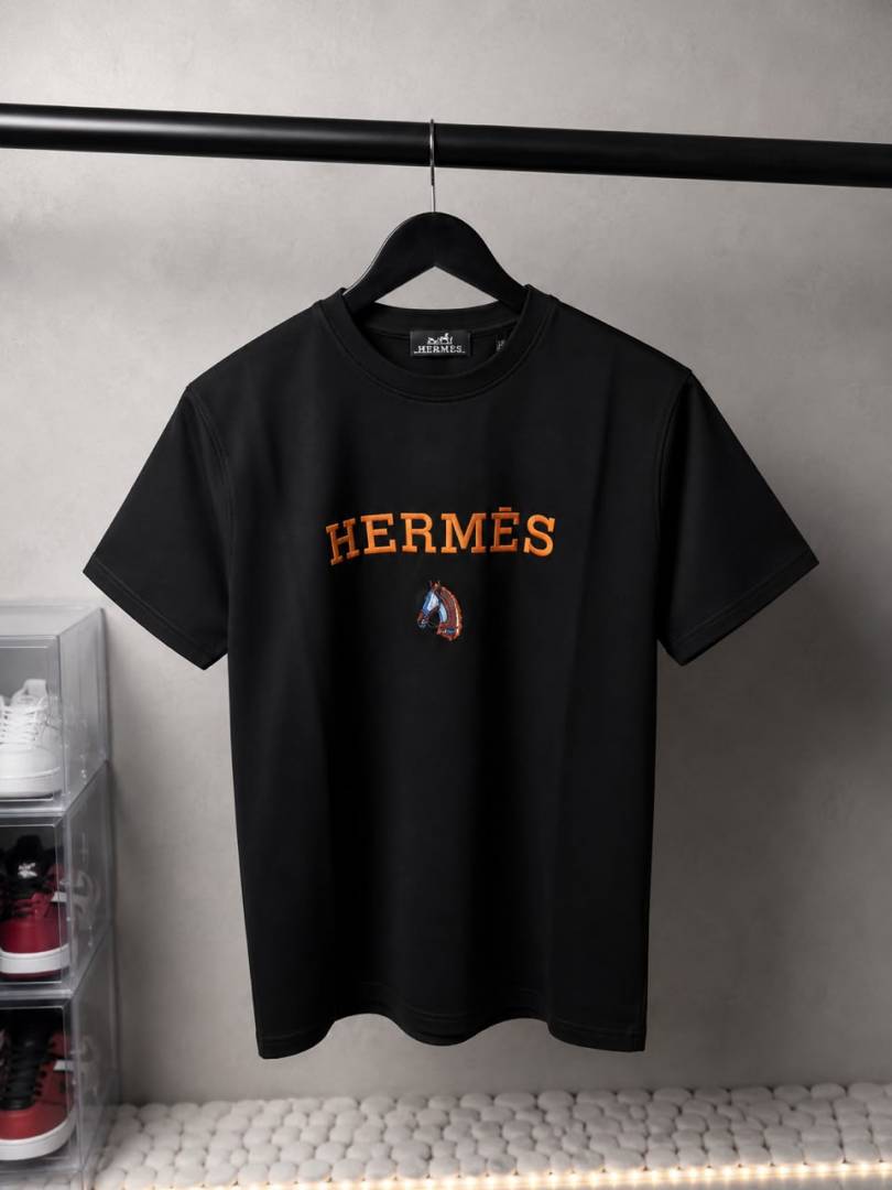 Hermes Signature Logo Premium T-Shirt 1380