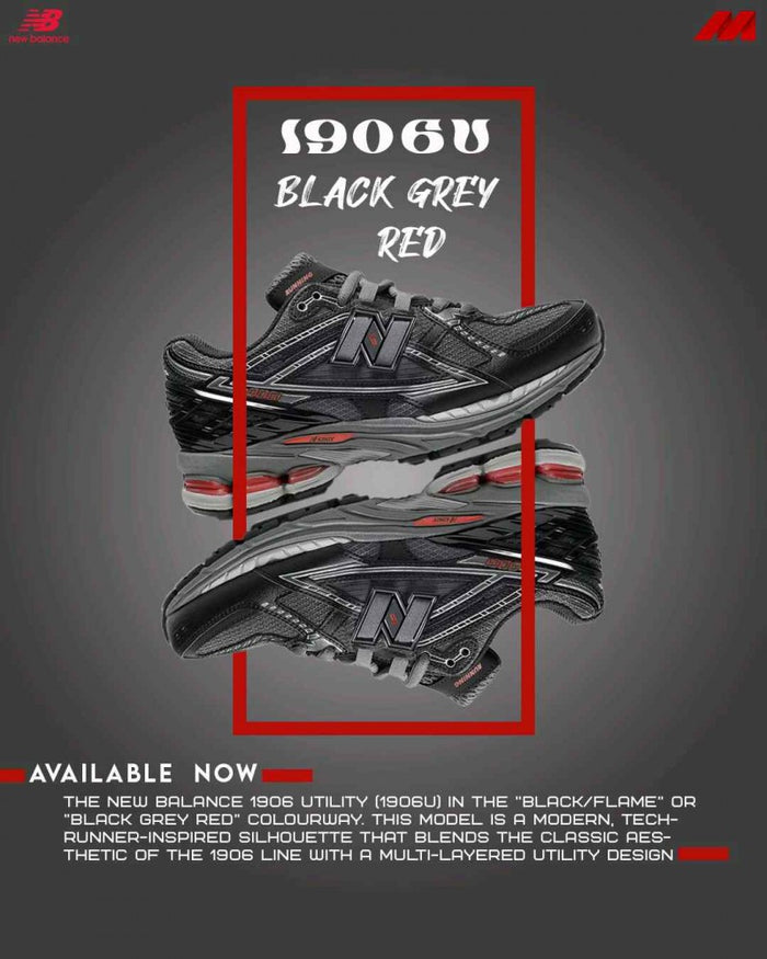 New Balencee 1906U BlackRedGrey style idea