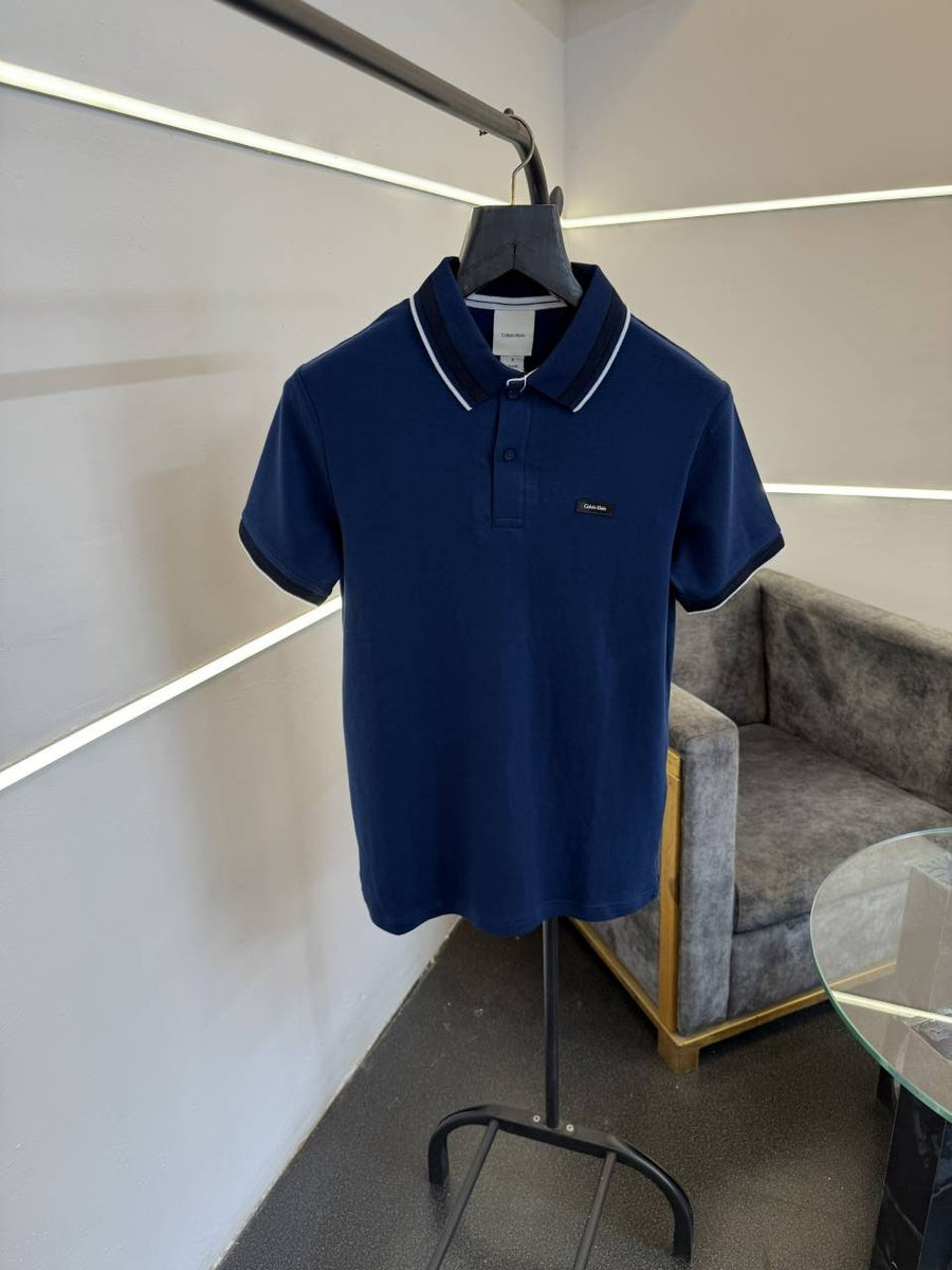 Calvin kline imported polo tshirt petrol blue Sale