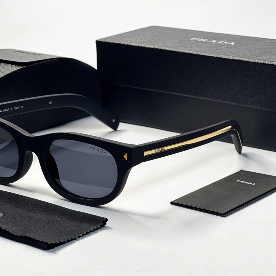 Prada 095 matt black gold