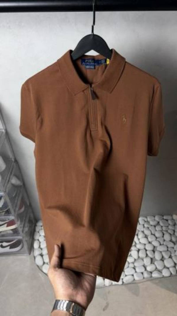 Ralph lauren RL zip polo t shirt 1049