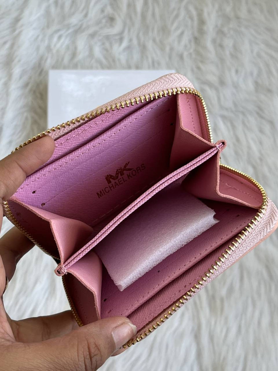 Michael Kors 119 Pink Mini Wallet With OriginalBox DustCover