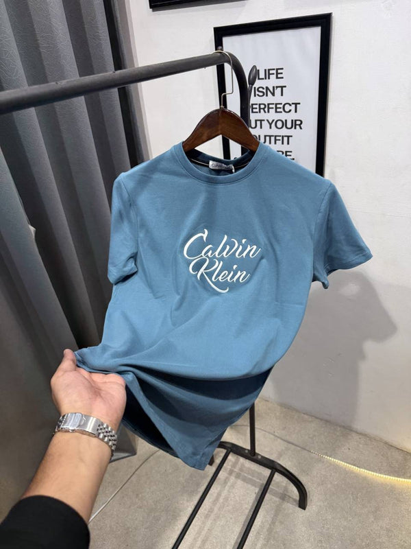 Calvin klei imported round neck tshirt c green