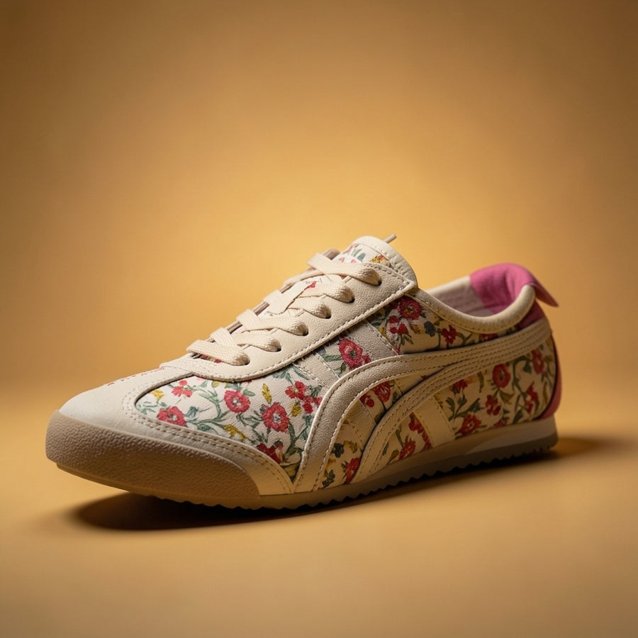 Onitsuka Tigar Onisuka tigar Mexico 66 Cream Pink Floral sneakers Fix