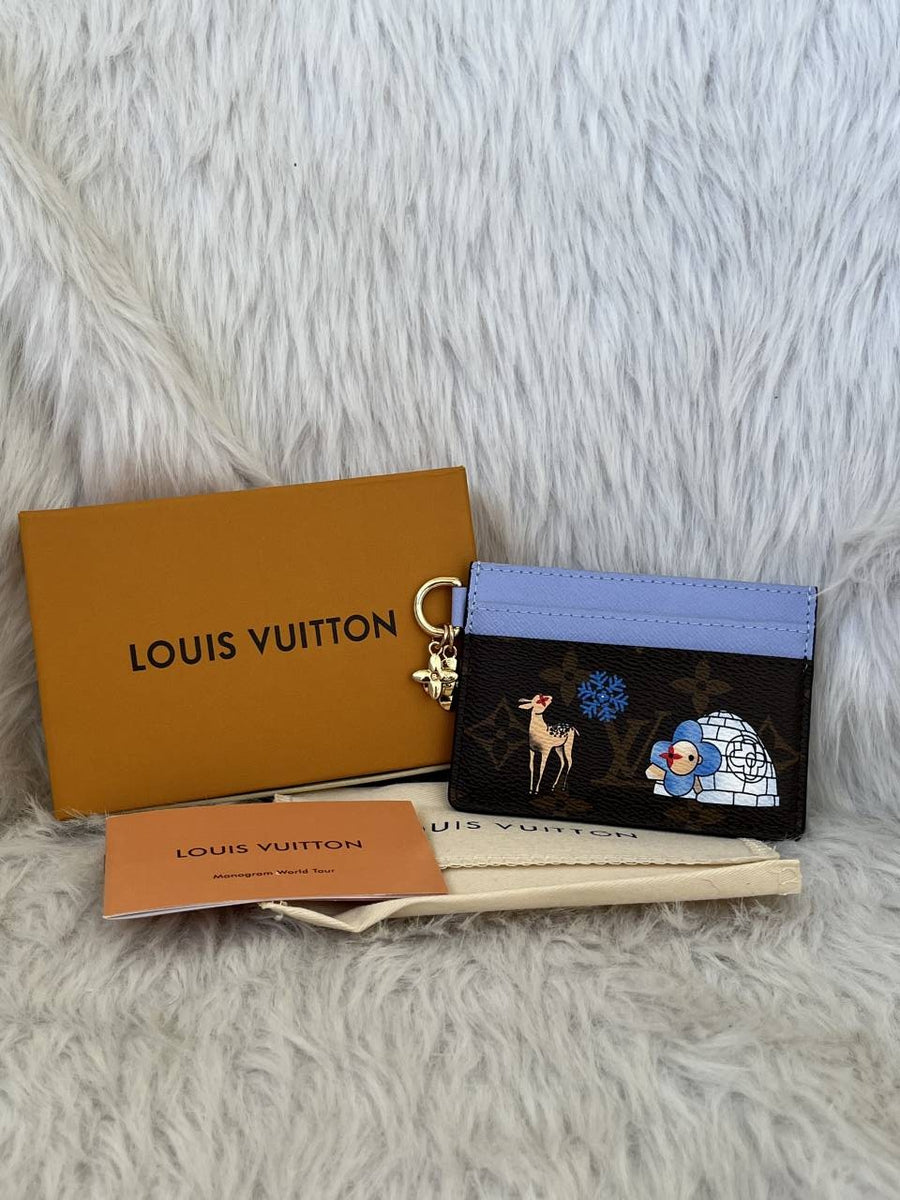 Louis Vuitton L-13 LV Charm Card Holder With Original Box & DustCover