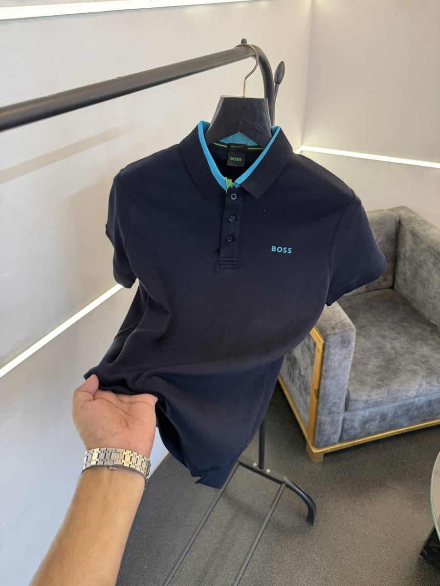 Hugo bos imported polo tshirt navy blue salw
