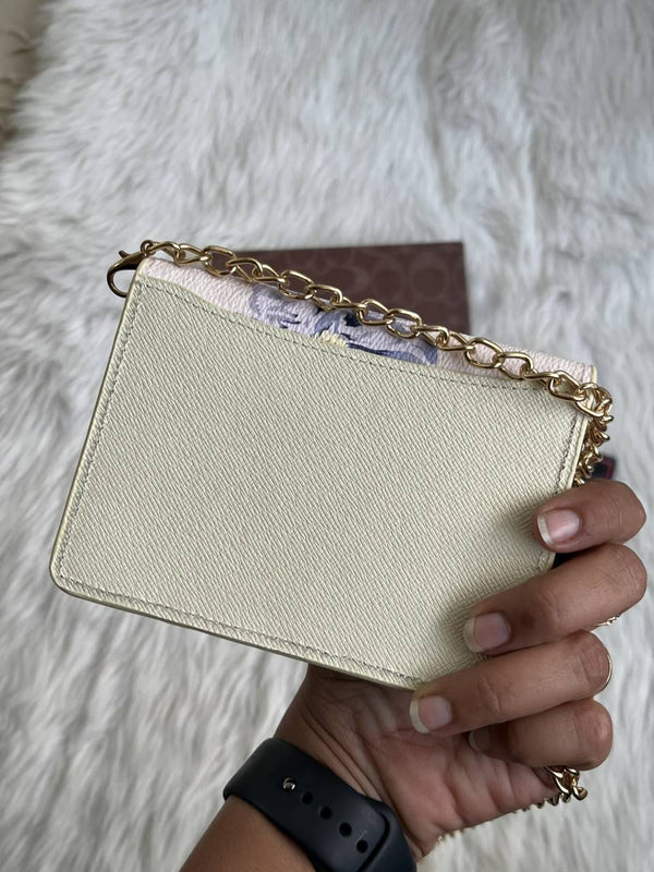 Coach_122_BlueFlower_ChainOnWallet_With_OriginalBox_DustCover_BrandCard