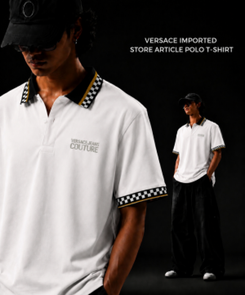 Versac- IMPORTED STORE ARTICLE POLO T-SHIRT