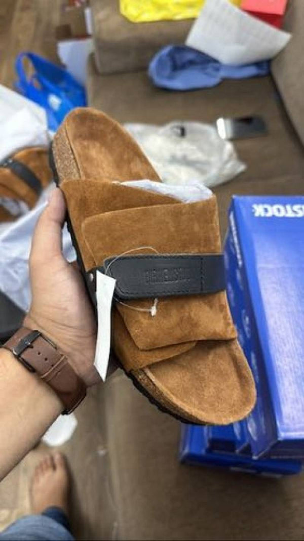 Birkenstock kyoto Tan suede