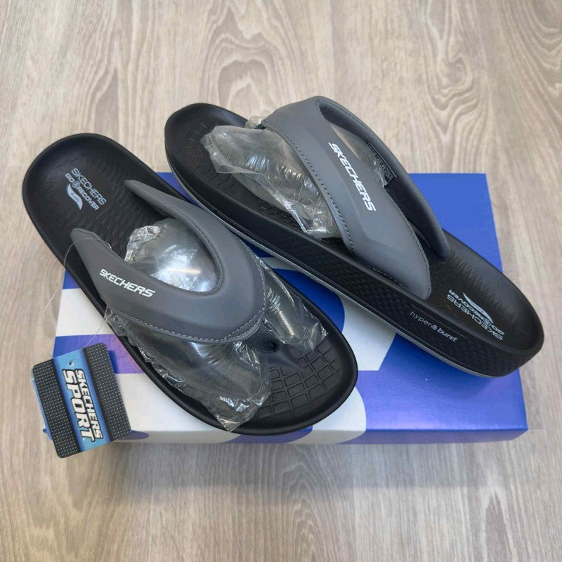 Skechers Hyper Burst Go Recover ArchFit Premium Grey Black Simplex