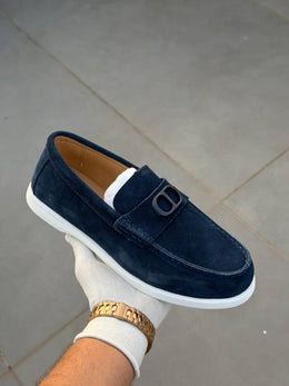 Dior Premium Suede Loafer Navy