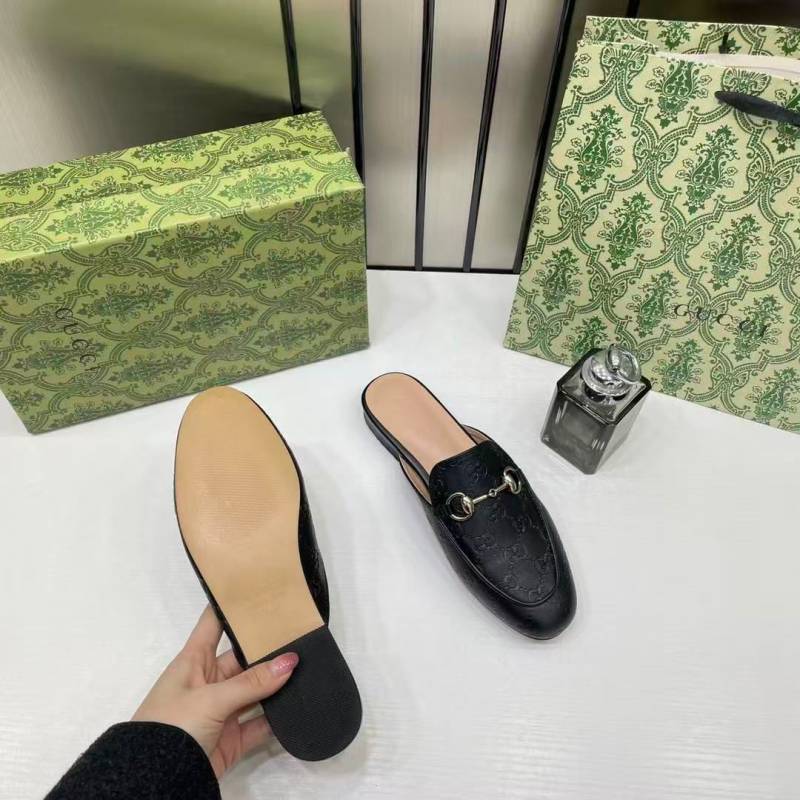 Gucci_GG_PrinceTwon_Slides_In_Rossa_GG_leather_for_women_with_OG_Box_&_Carry_Bag_Black_886-1C