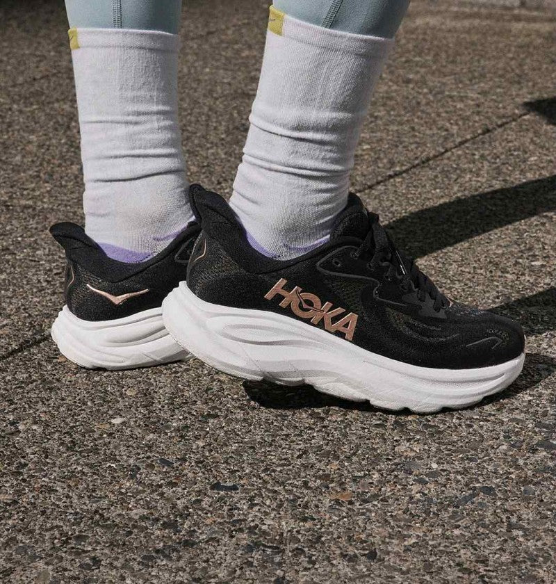 Hoka CLIFTON 10 Black Rose Gold