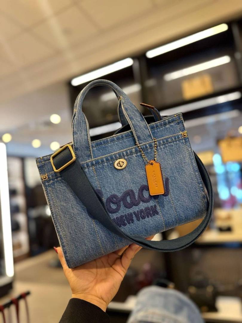 Coach_Denim_Cargo_Tote_Premium_Quality_With_DustCover