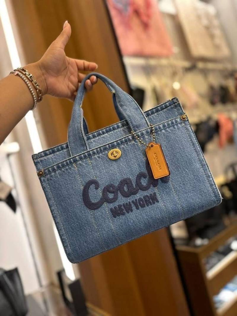 Coach_Denim_Cargo_Tote_Premium_Quality_With_DustCover