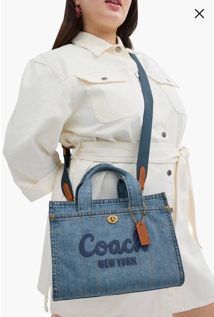 Coach_Denim_Cargo_Tote_Premium_Quality_With_DustCover