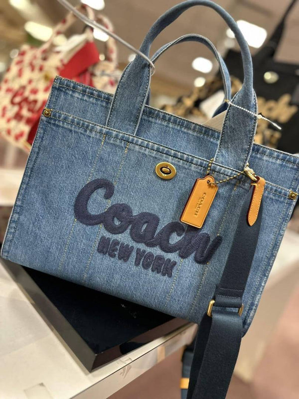 Coach_Denim_Cargo_Tote_Premium_Quality_With_DustCover