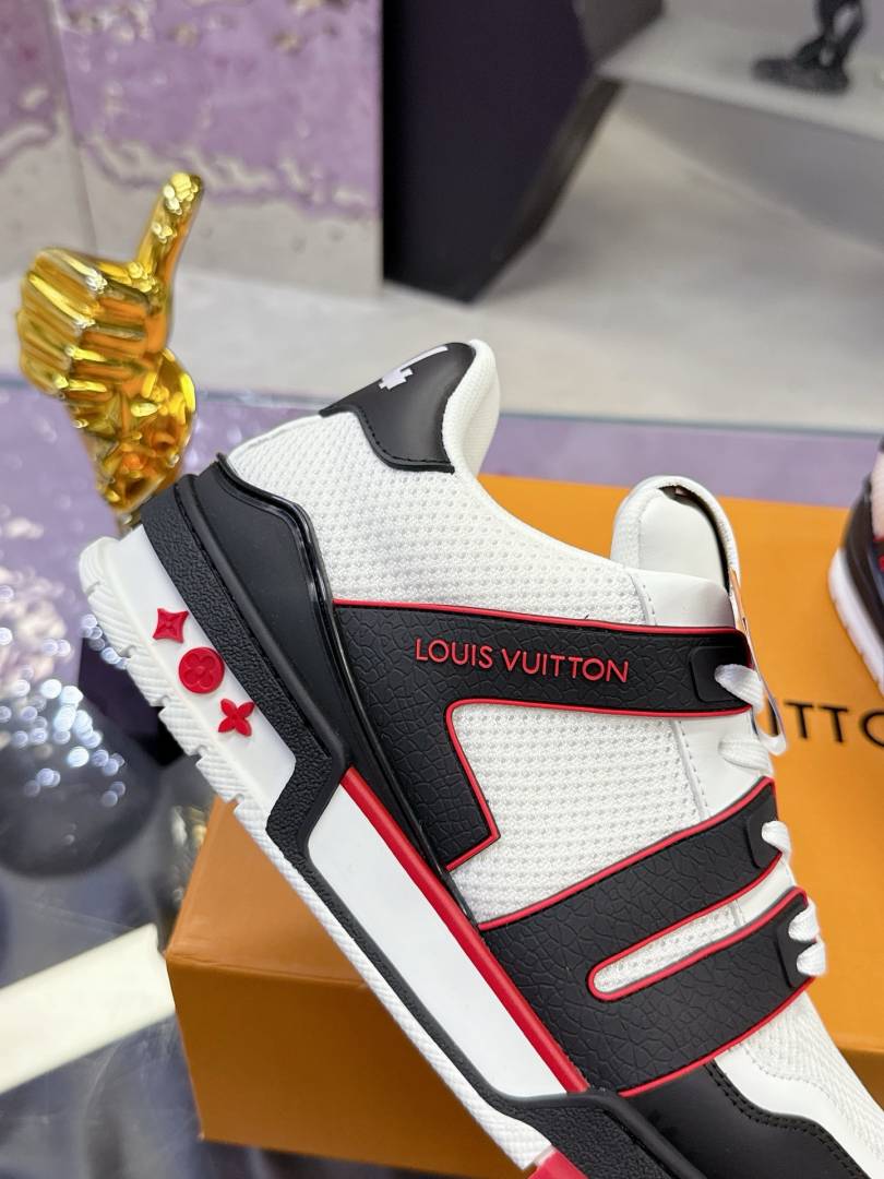 Louis Vuitton ICONIC TRAINER WHITE RED