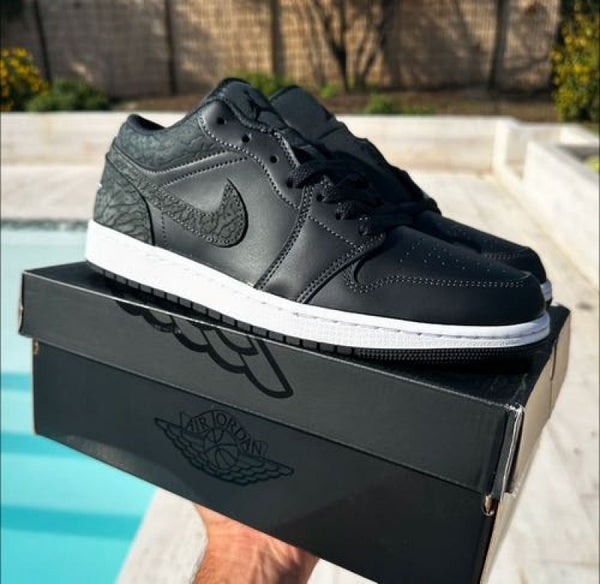 air jordan 1 low black elephant