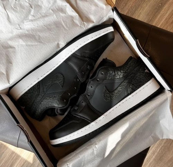air jordan 1 low black elephant