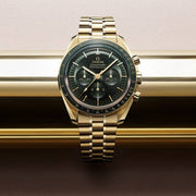 Omega speedmaster Moonwatch Professional Gold Green