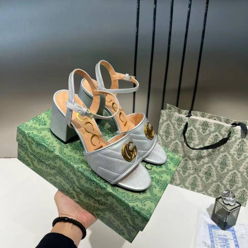 Gucci_GG_Marmont_Silver_Leather_Block_Heel_Sandals_GG_Logo_With_OG_Box_&_Carry_Bag_Silver_8058-3