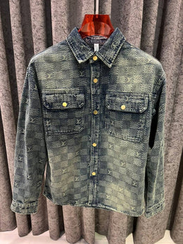 Louis Vuitton imported store article denim shirt