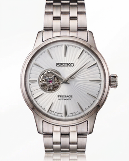 Seiko Presage silver white Dial