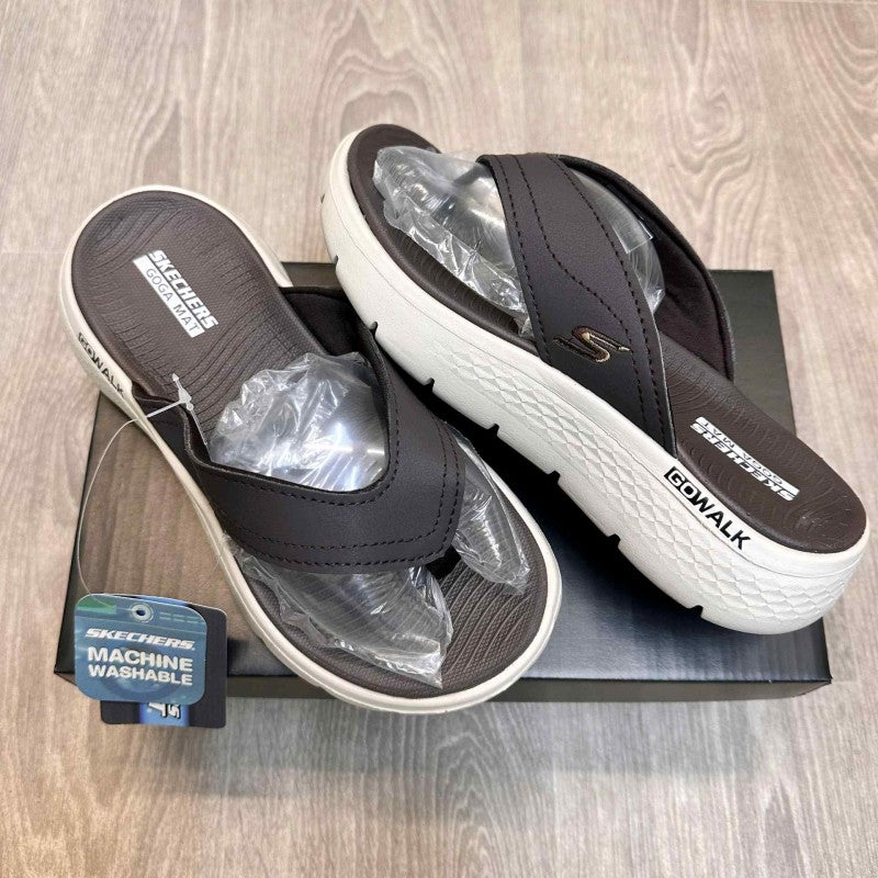 Skechers Go Walk Comfort Premium Brown Beige Simplex