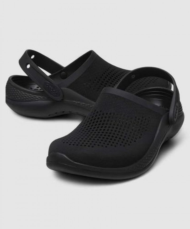 Crocs Lite Ride 360 All Black Carry Bag Og box