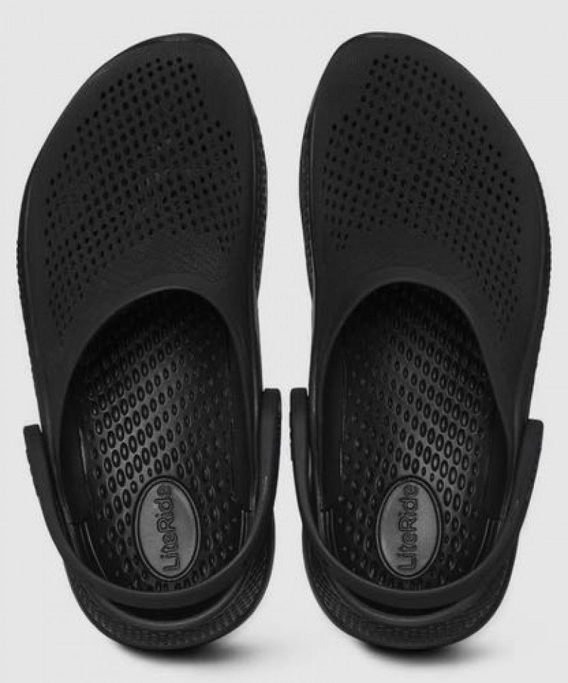 Crocs Lite Ride 360 All Black Carry Bag Og box