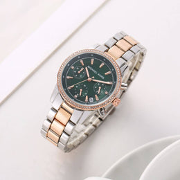 Michael Kors Bryant Chronograph 2Ton-Copper-Green