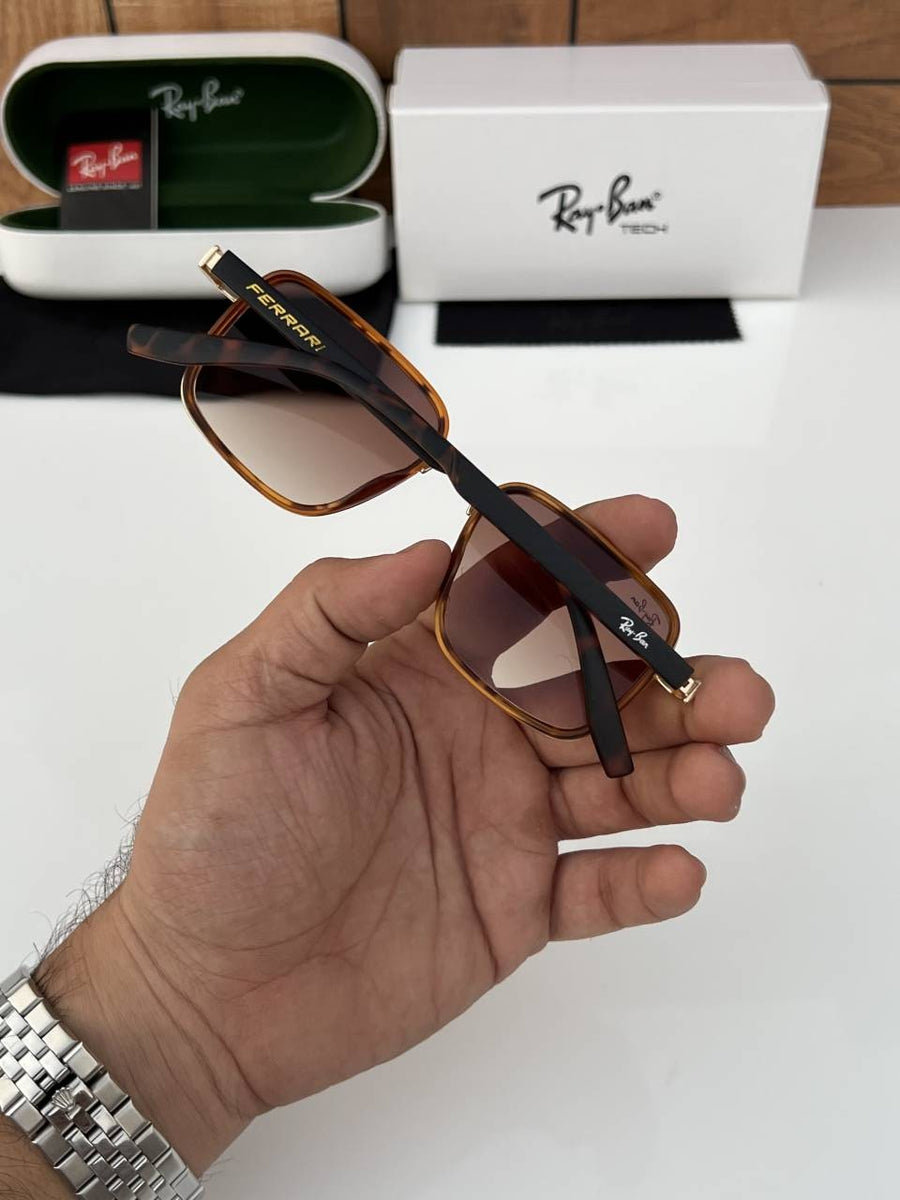 Ray-Ban 8840 gold brown tiger