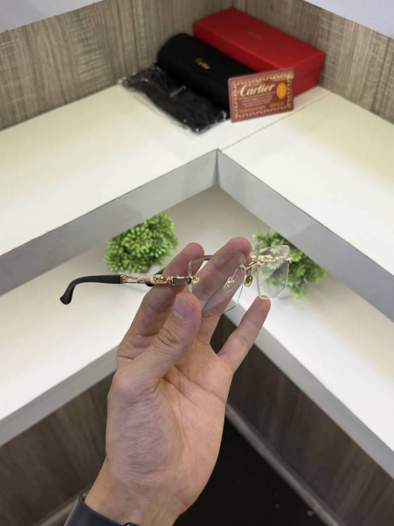 Cartier 3077 Frameless Wooden stick sunglass