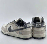 dunk low x stussy rice white carbon 384
