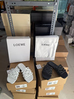 Loewe Petal Anagram White Slides For Women With Original Box And Dust Cover White 2506