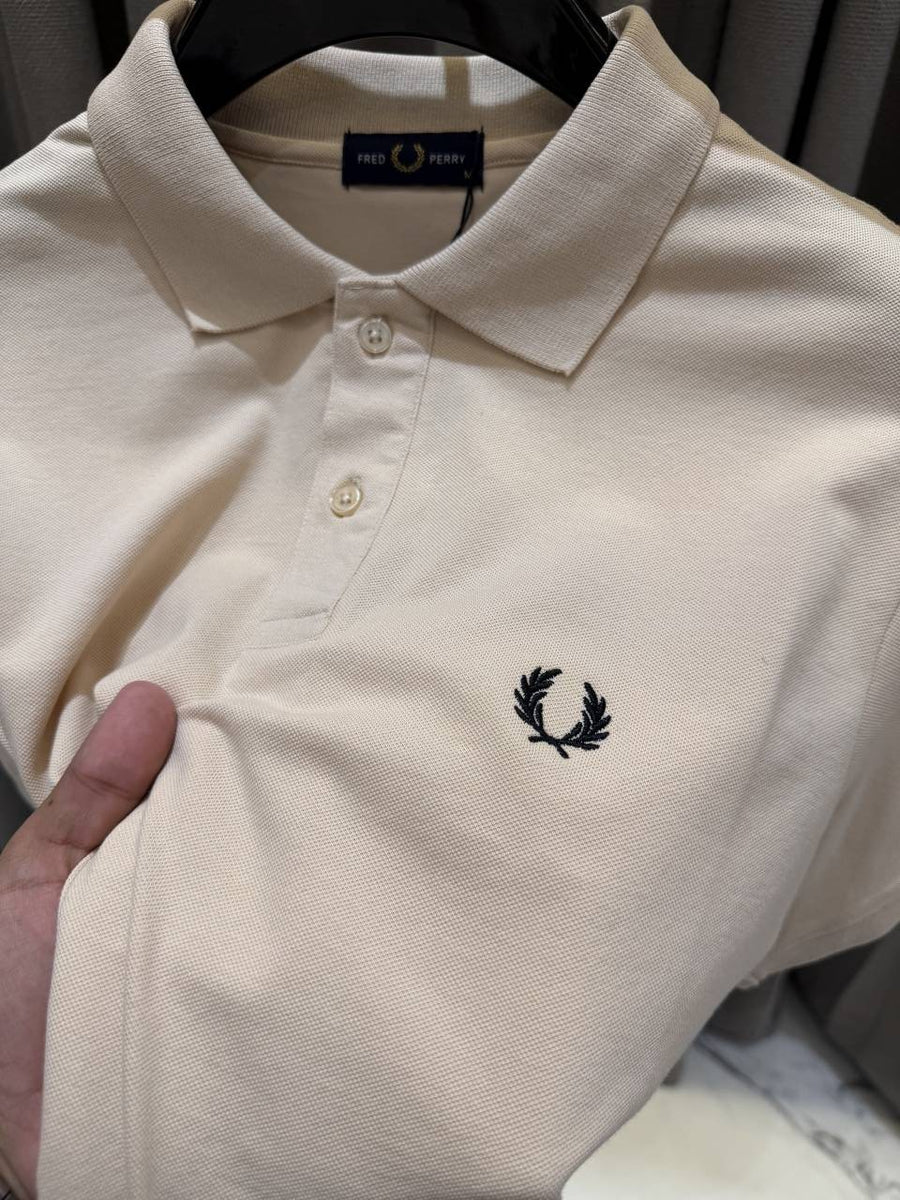 Fred Perry Premium Cream Polo Tshirt