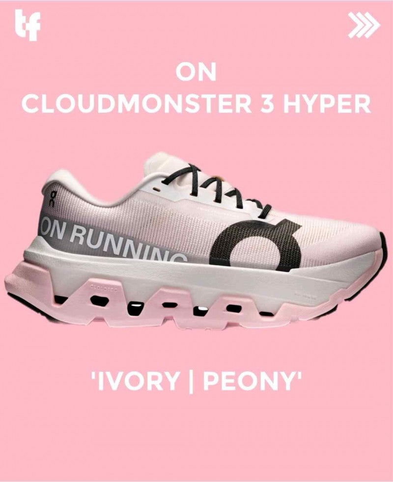 On Clouudmonster 3 Hyper W Ivory Peony 202
