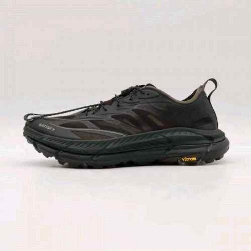 Hoka X Satisfy One Mafate Speed 4 Lite Coffee