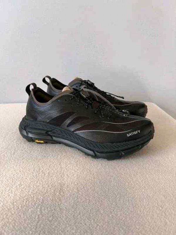 Hoka X Satisfy One Mafate Speed 4 Lite Coffee