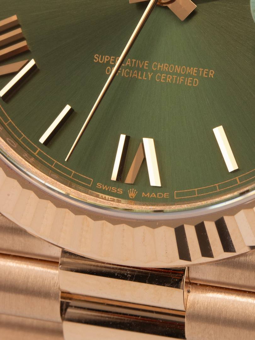 Rolex Oyster Perpetual Day Date 40 Battery Copper Green