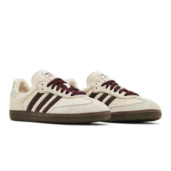Adidas Samba OG Wonder White Maroon
