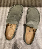 Birkenstock Naples Wrapped Suede olive