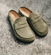 Birkenstock Naples Wrapped Suede olive