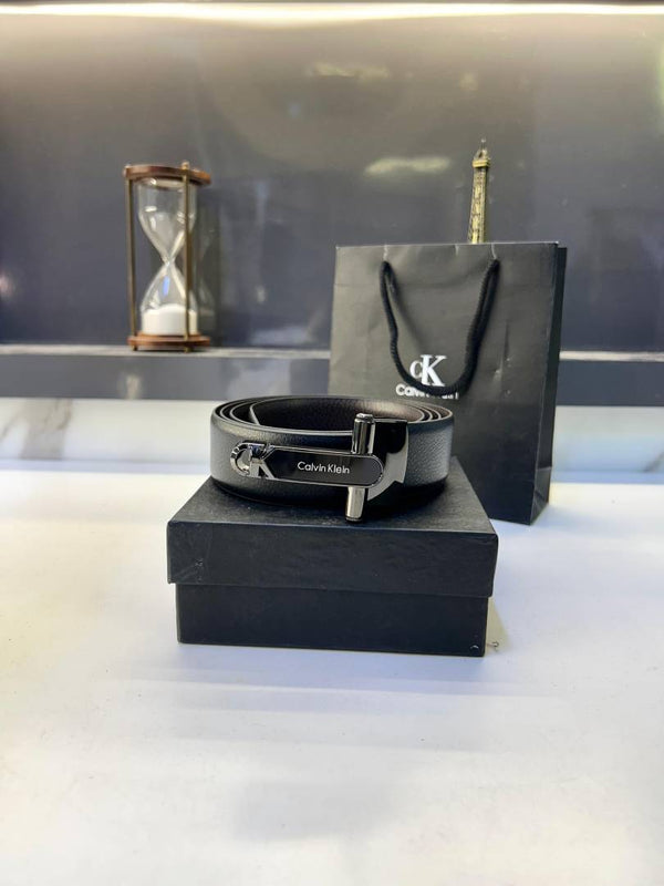 Ck_Calvi_ Glossy Black Belt Fa 619