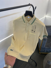 Lacoste imported polo tshirt beige